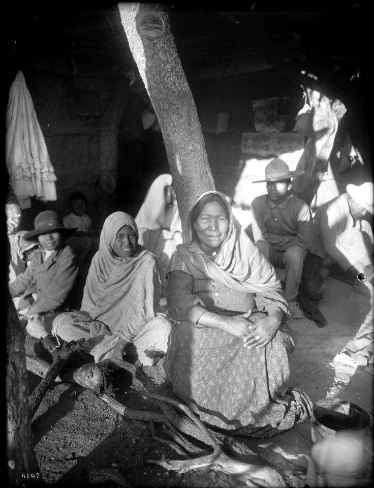 A family of escaped Yaqui Indians living in Arizona, ca.1910 (CHS-4202)