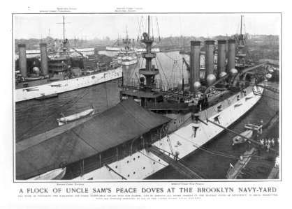 A flock of Uncle Sam's peace doves at the Brooklyn navy yard LCCN2003680393