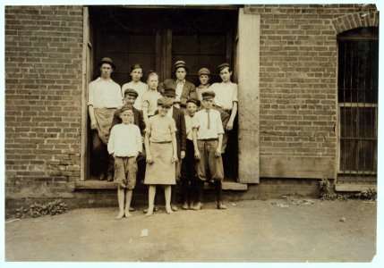 A few of the young boys working in the Danville (Va.) Cigarette Factory. Many others work, who would not be photographed. See other photos. LOC nclc.04744