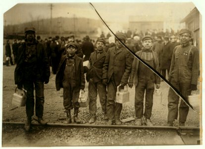 A few of the young breaker boys working in the Bliss breaker of the D.L. & W. near Nanticoke, Pa. LOC nclc.01124