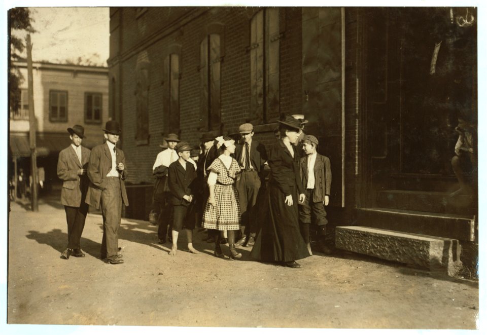A few of the youngsters working in the Cigarette Factory of the American Tobacco Co., at Petersburg, Va. All work. I went through the factory during working hours and saw dozens of little LOC nclc.04759