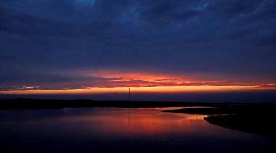 Dark sunset clouds