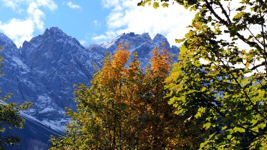 Zugspitze eibsee from autumn photo
