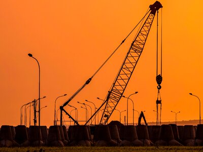 Industry machine construction site photo