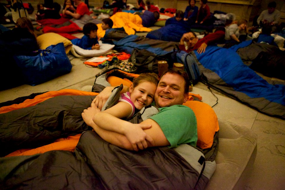 Archives sleepover - National Archives Rotunda Sleepover (12182427823)