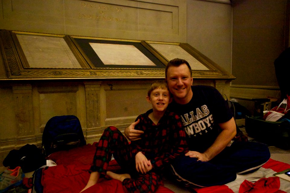 Archives sleepover - National Archives Rotunda Sleepover (12182209525)