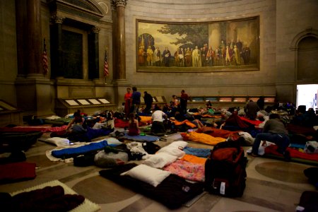 Archives sleepover - National Archives Rotunda Sleepover (12182220305)