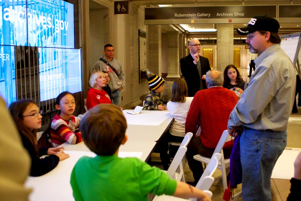 Archives sleepover - National Archives Rotunda Sleepover (12182241805)