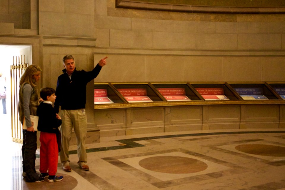 Archives sleepover - National Archives Rotunda Sleepover (12182257545)