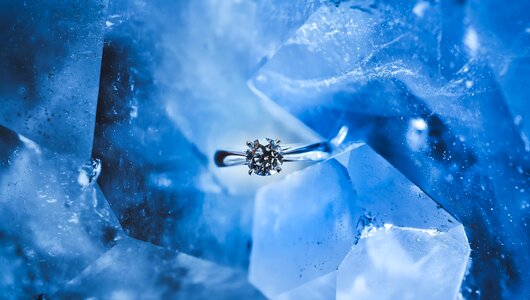 Nature diamond ring photo