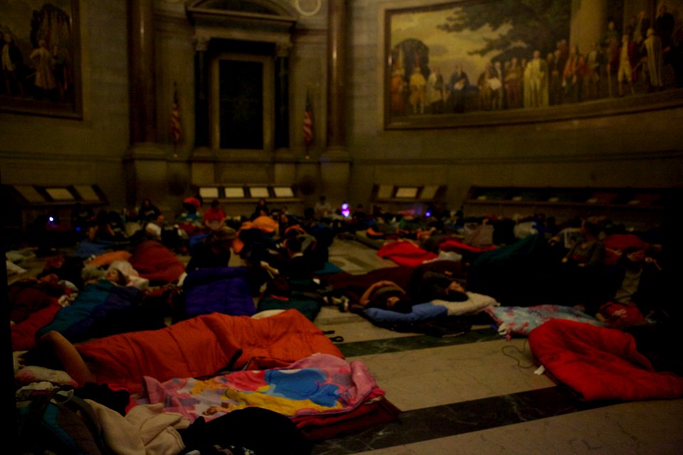 Archives sleepover - National Archives Rotunda Sleepover (12182427023)