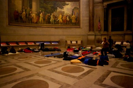 Archives sleepover - National Archives Rotunda Sleepover (12182453213)