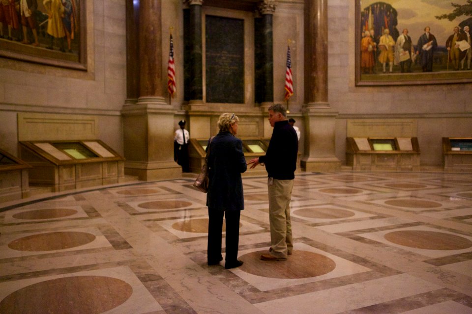 Archives sleepover - National Archives Rotunda Sleepover (12182257125)