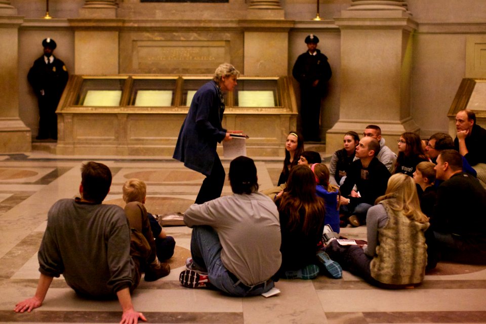 Archives sleepover - National Archives Rotunda Sleepover (12182266415)
