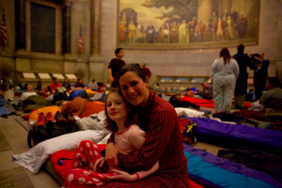 Archives sleepover - National Archives Rotunda Sleepover (12182823146)