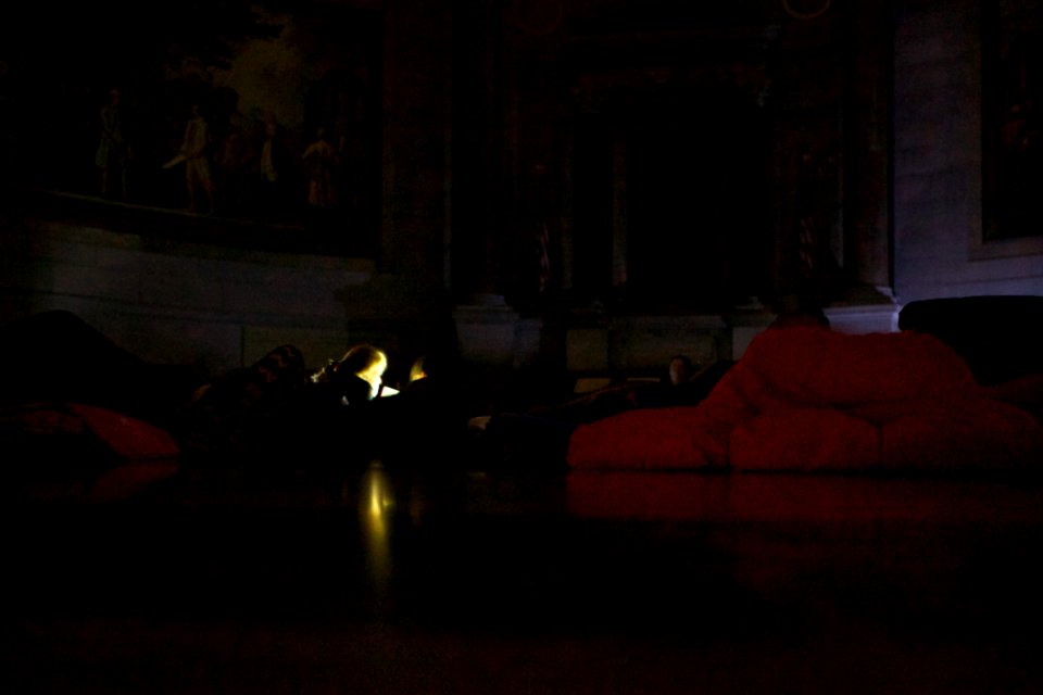 Archives sleepover - National Archives Rotunda Sleepover (12182613154)