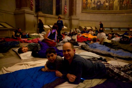 Archives sleepover - National Archives Rotunda Sleepover (12182623004)