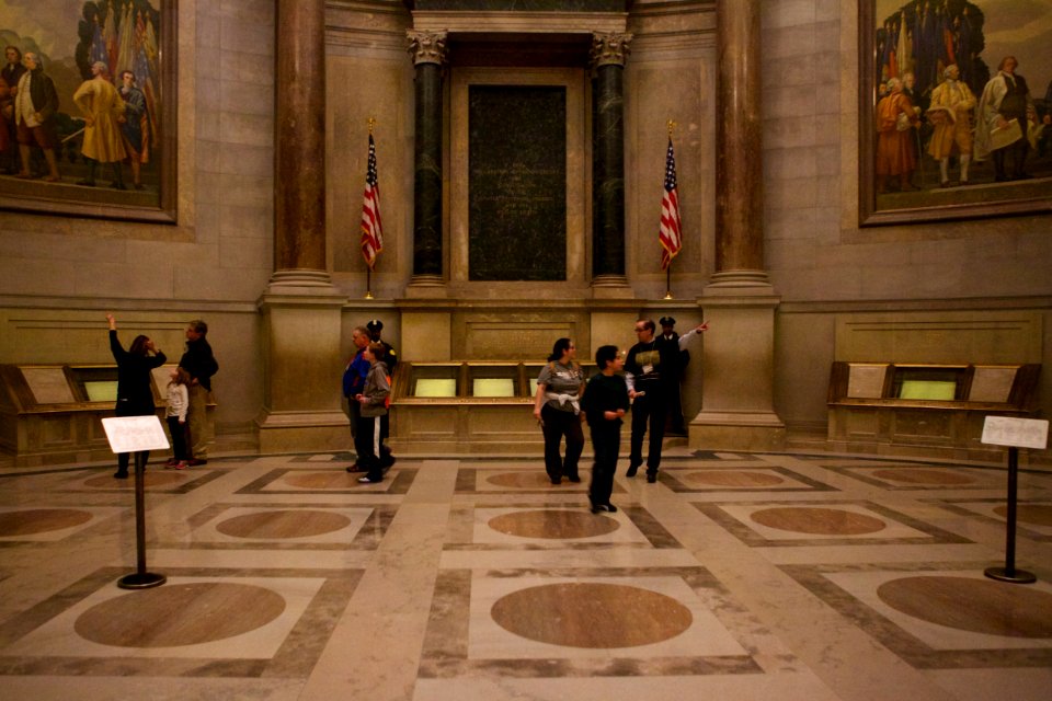 Archives sleepover - National Archives Rotunda Sleepover (12182461173)