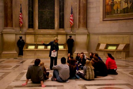 Archives sleepover - National Archives Rotunda Sleepover (12182676884)
