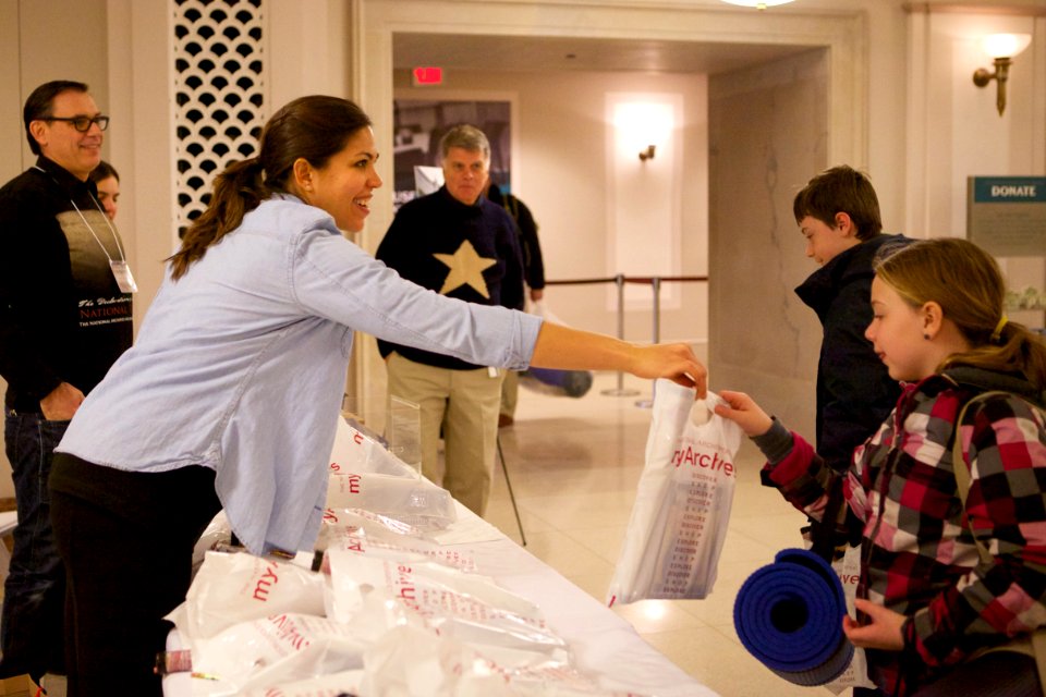 Archives sleepover - National Archives Rotunda Sleepover (12182847033)