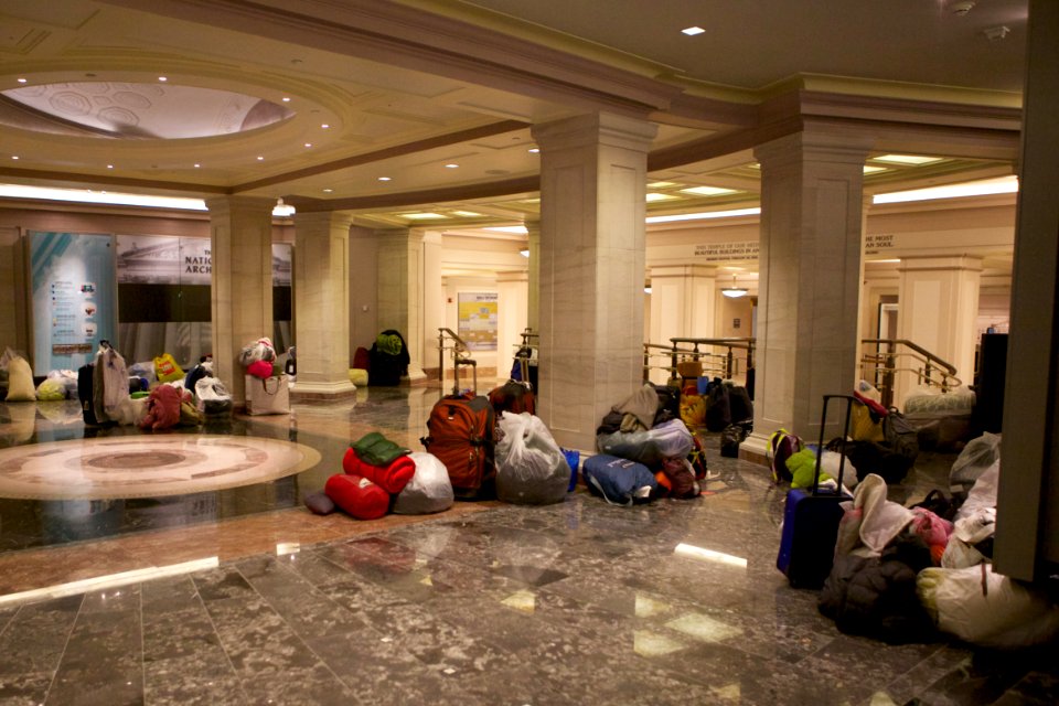 Archives sleepover - National Archives Rotunda Sleepover (12182850753)