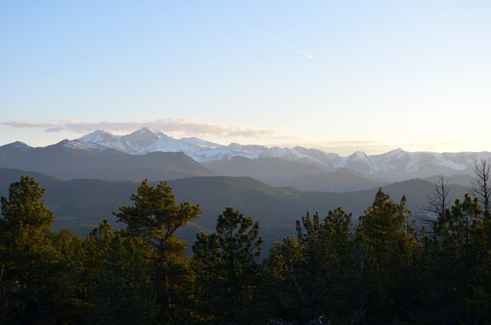 Snow panoramic colorado