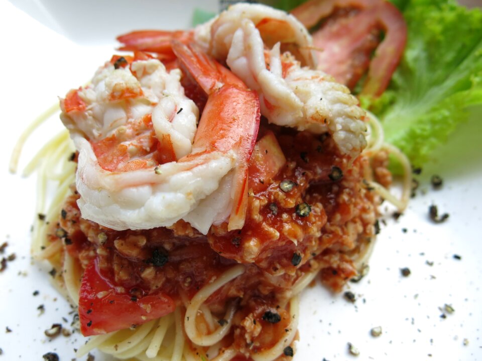 Seafood line shrimp