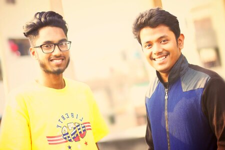 Smile happy young
