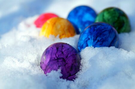 Spring easter eggs easter time photo