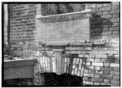 Archway detail Rosewell Plantation Gloucester County Virginia