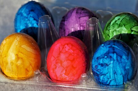 Spring easter eggs easter time photo