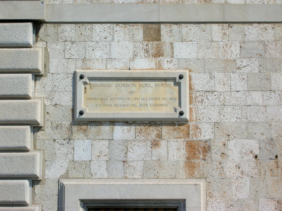 Archivio di Stato di Pisa - Lapide a Byron