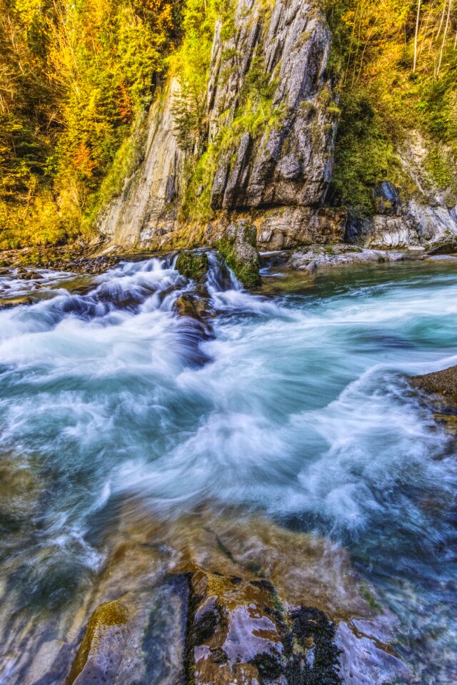 Hiking river wave