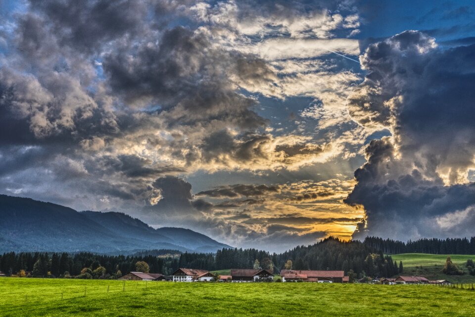 Allgäu hiking clouds