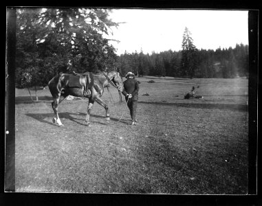 ArCJ - Cheval et son cavalier le dressant - 137 J 633 a