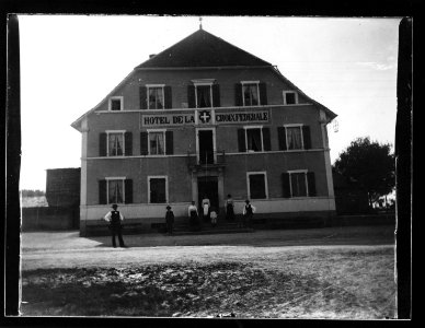 ArCJ - Le Noirmont, Hôtel de la Croix fédérale - 137 J 1919 a