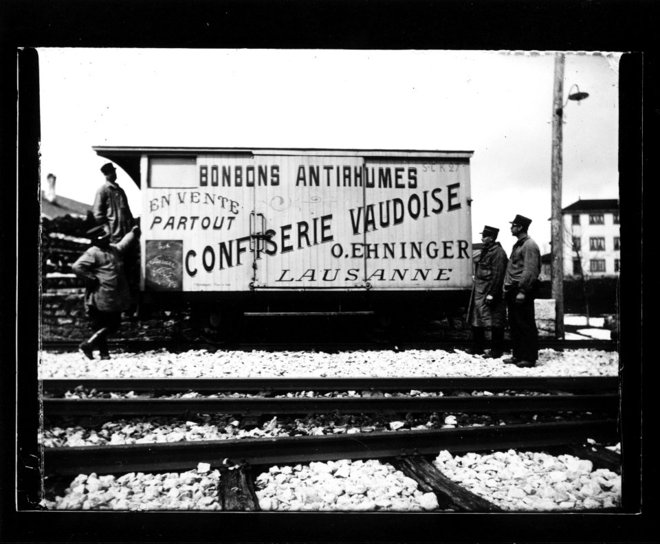 ArCJ - Les Bois, Bonbons antirhumes, Confiserie vaudoise, O. Ehninger, Lausanne - 137 J 1533 a