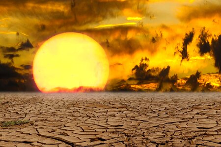 Climate change drought desert photo