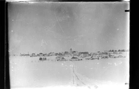 ArCJ - Les Bois, Village des Bois sous la neige - 137 J 384 b