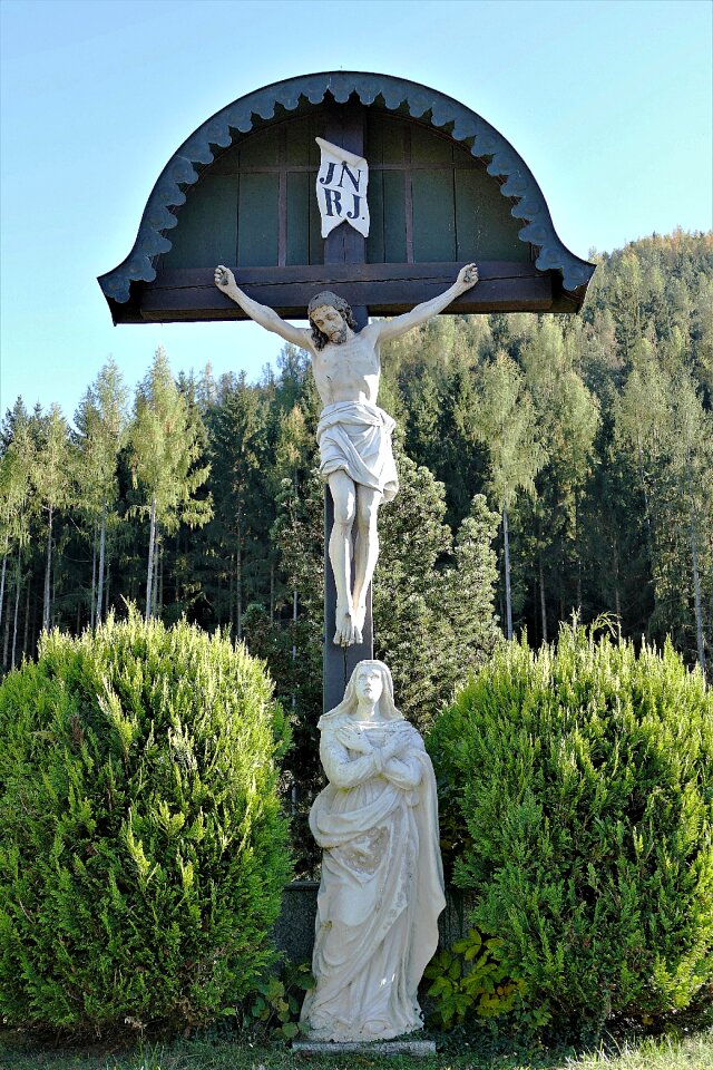 Crucifix symbol wooden cross