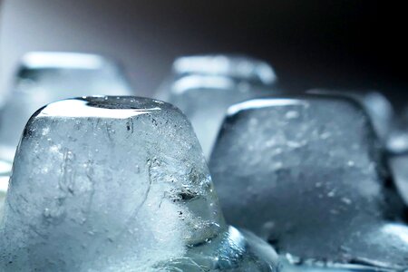 Water frozen transparent photo