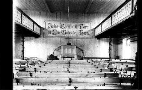 ArCJ - Sonvilier, La Chaux d'Abel, Chapelle des Anabaptistes, intérieur - 137 J 27 b