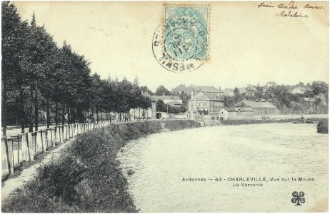 Ardennes — 43 Charleville – Vue sur la Meuse – La Verrerie