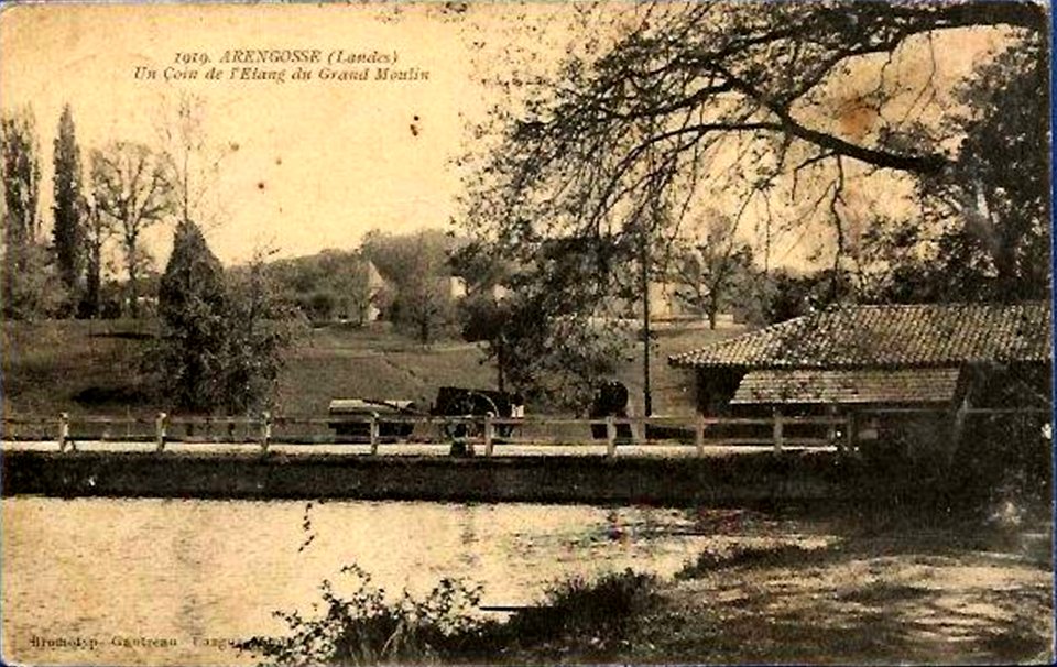 Arengosse (Landes) - étang du vieux moulin
