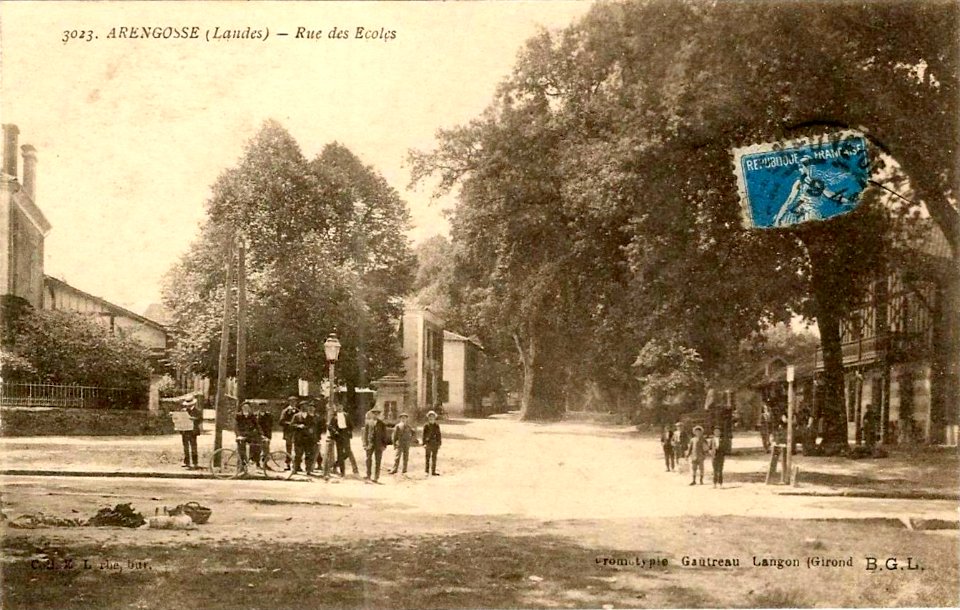 Arengosse (Landes) - rue des écoles