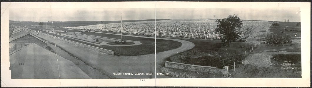 Argonne Cemetery, Argonne Forest, France, 1919 (LOC) photo