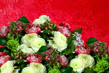 Romantic flowers red
