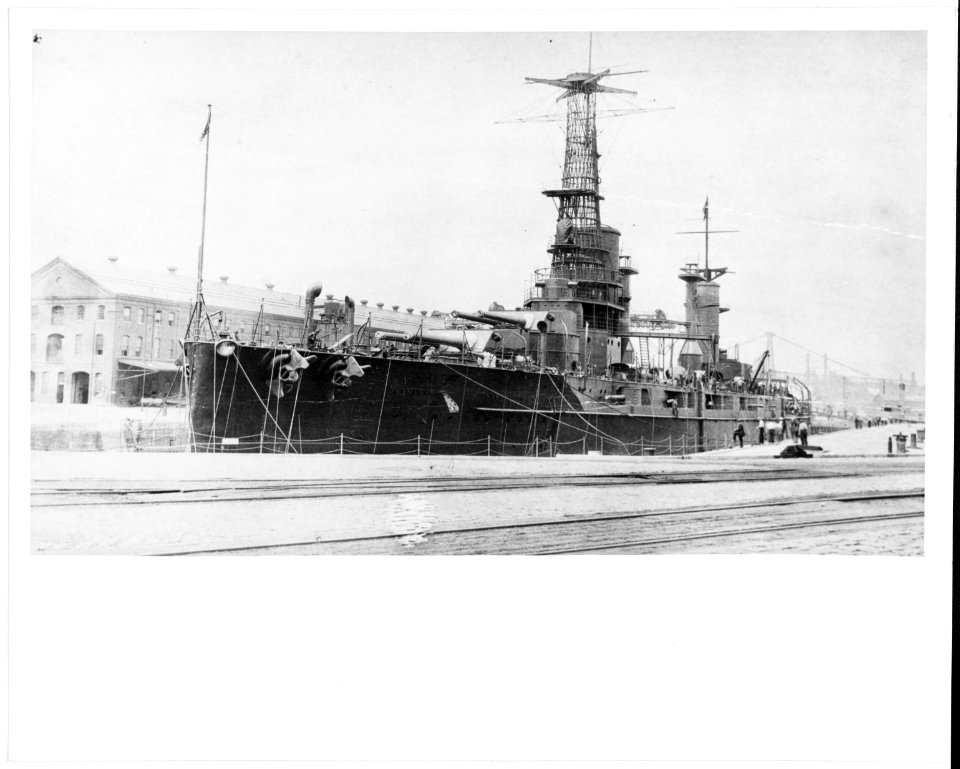 Argentine battleship Rivadavia or Moreno in New York drydock