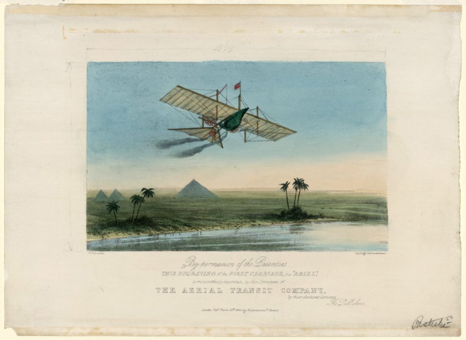 Ariel, the first carriage of the Aerial Transit Company) - W. Walton lith. ; Day & Haghe lithrs. to the Queen LCCN2003675273
