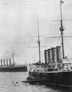 HMS Ariadne (1898) vor Venezuela 1902